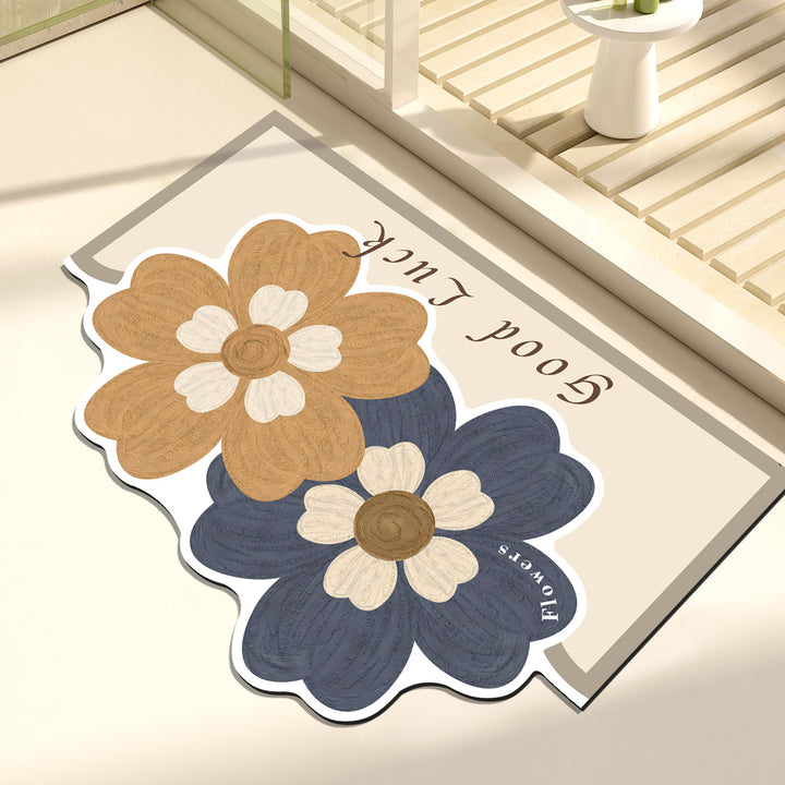 Artistic Floral Decorative Mat