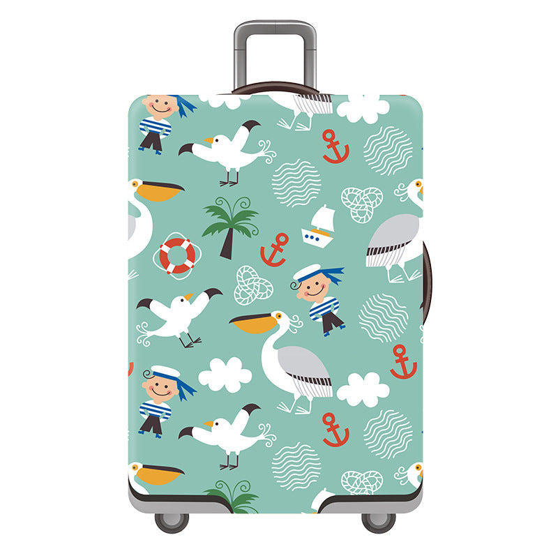 Women's Hard Shell Suitcase with Playful Flamingo Design Kalsten