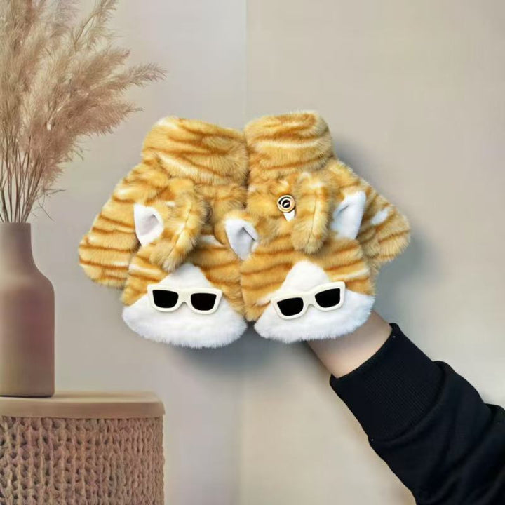 Cute Cartoon-Themed Plush Slippers Kalsten