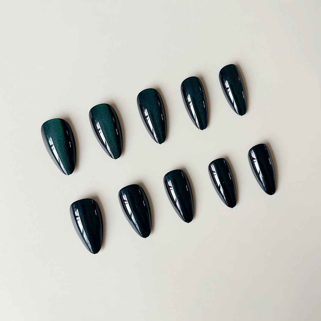 Artificial nail set with elegant high gloss and stiletto design Kalsten