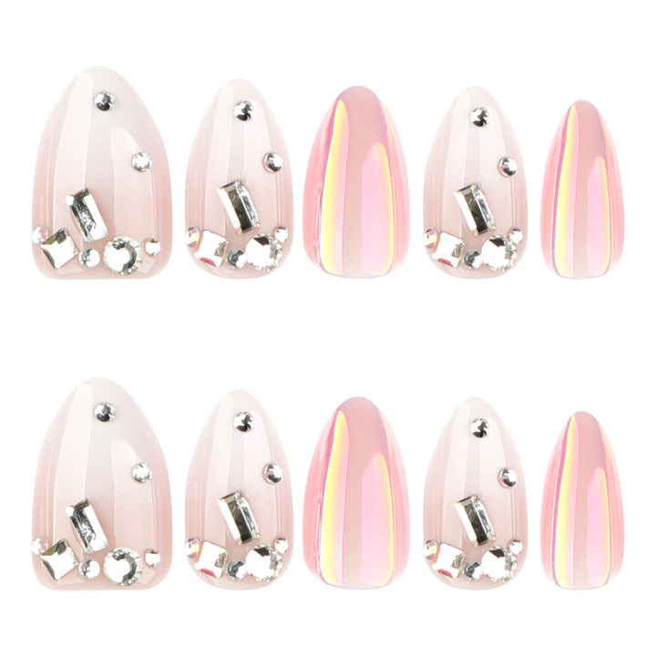 Artificial nails with elegant rhinestone accents Kalsten