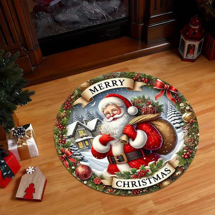 3D Christmas Theme Carpet