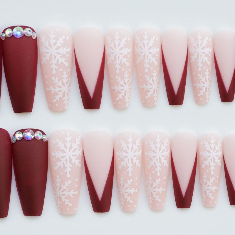 Decorative Holiday-Themed Press-On Nail Set