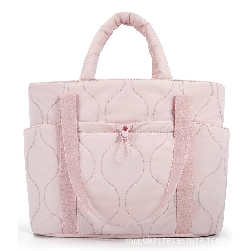 Padded tote bag with practical outer pockets Kalsten