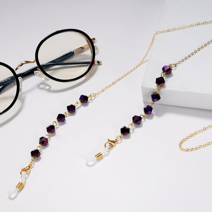 Elegant Crystal Beaded Glasses Chain kalsten