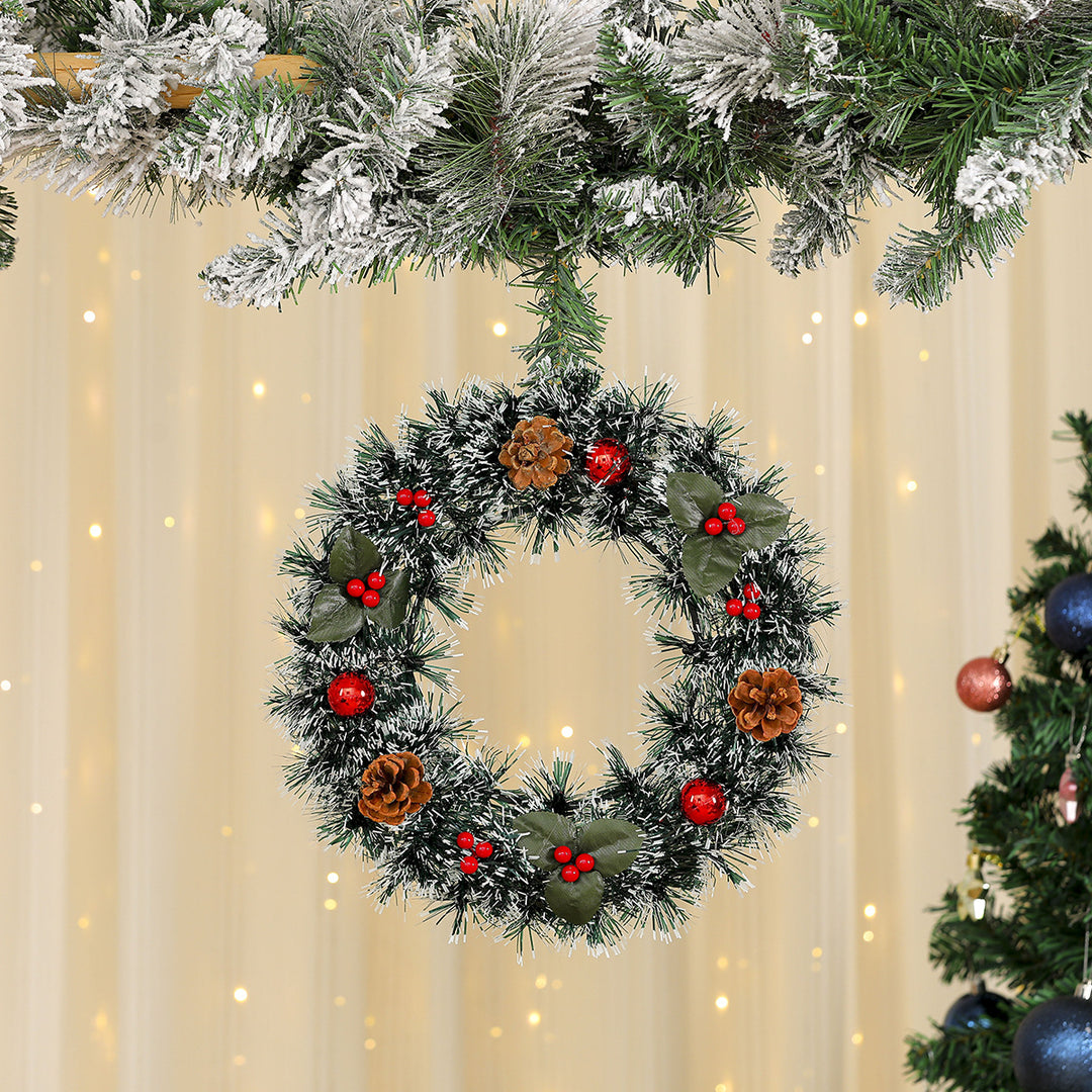 Festive Reindeer Door Wreath Decoration Kalsten