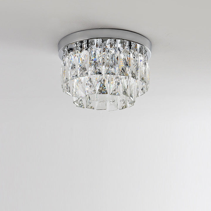 Elegant Crystal Flush Mount Light