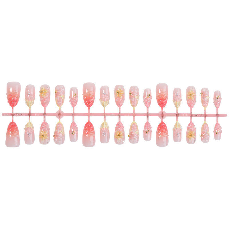 Creative nail art set with delicate flower and decorative elements Kalsten