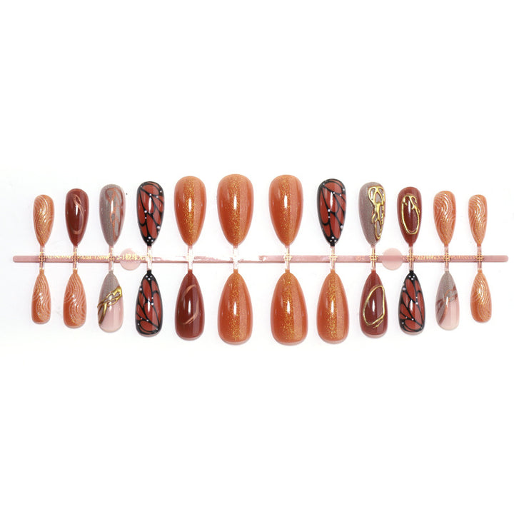 Elegant Artistic Press-On Nail Set kalsten