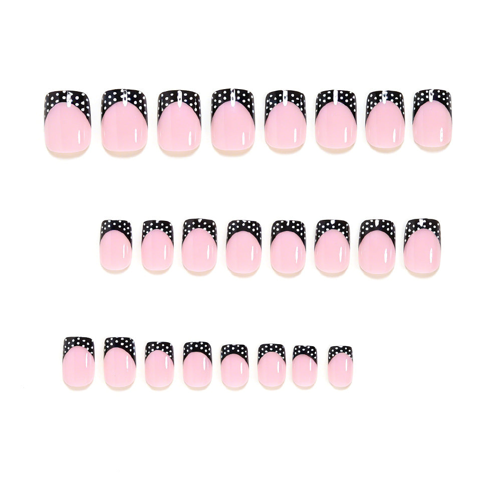 Stylish French Tip Nail Art Set Kalsten
