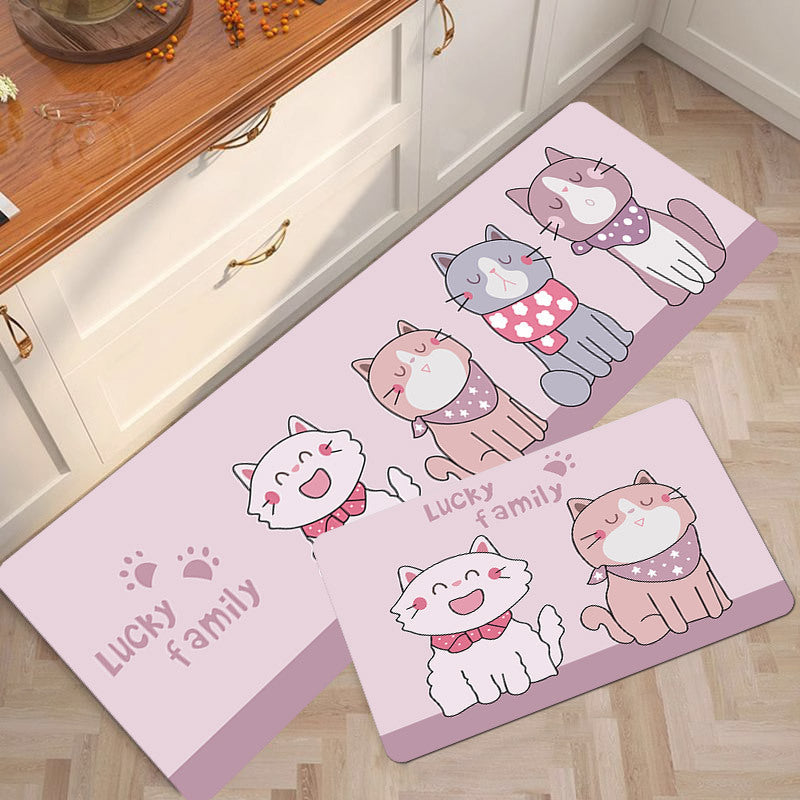 Cute Bear-Themed Kitchen Mat Kalsten