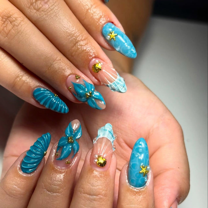 Artistic Acrylic Nail Art Design Kalsten