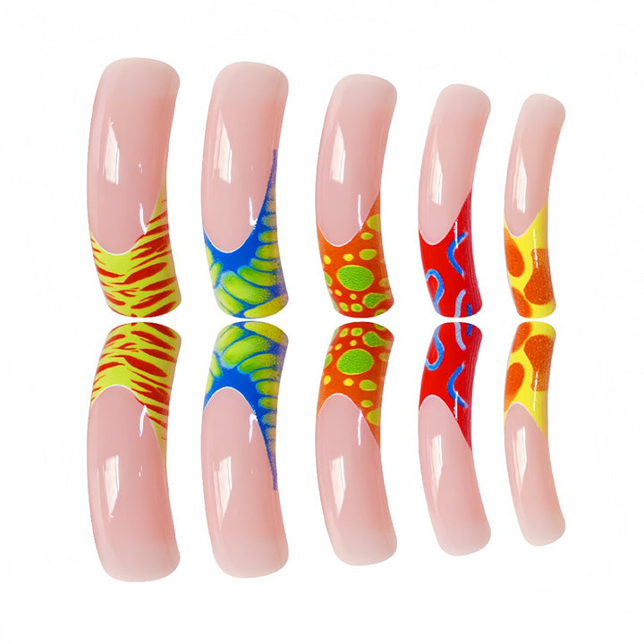 Artistic Abstract Design Press-On Nails Kalsten