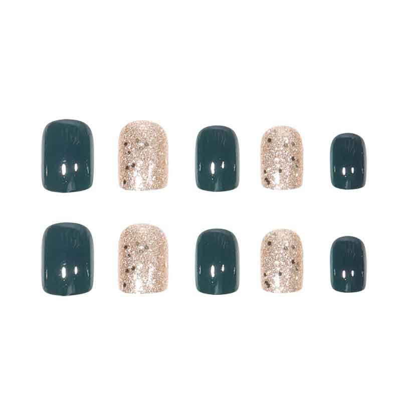 Glittering Press-On Nail Set Kalsten