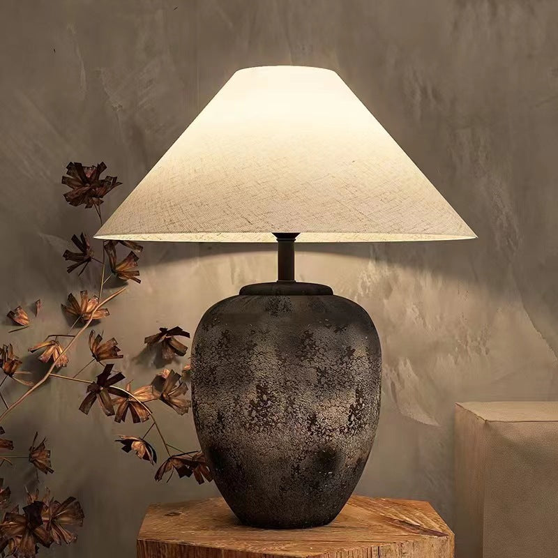 Decorative Table Lamp with Unique Ceramic Base