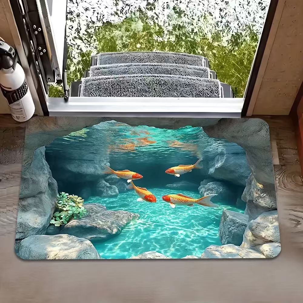 Abstract Floor Mat