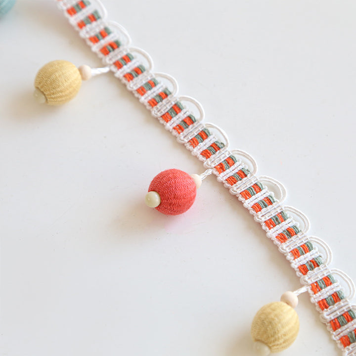 Decorative fringe trim with colorful tassels Kalsten