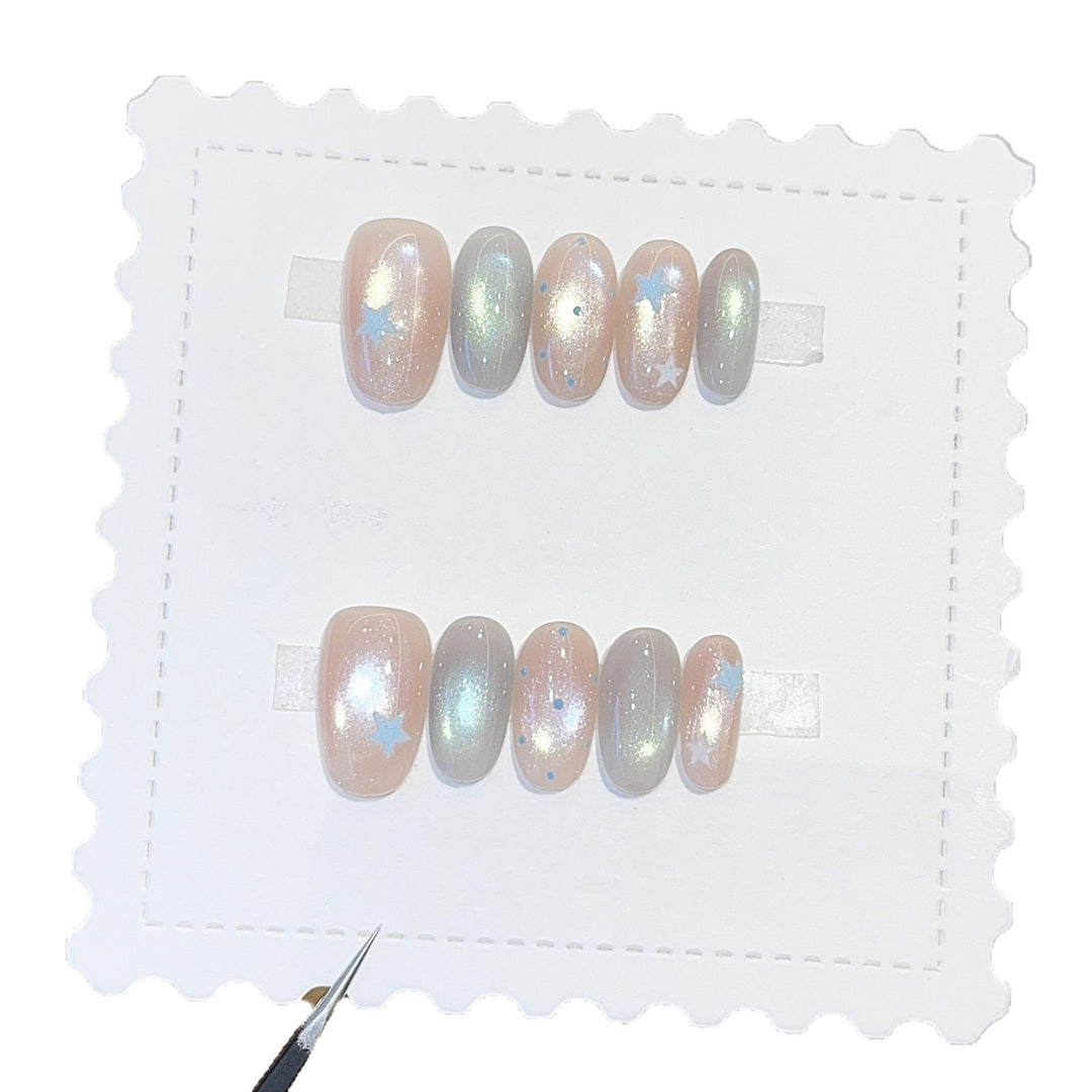 Nail design with galaxy effects Kalsten