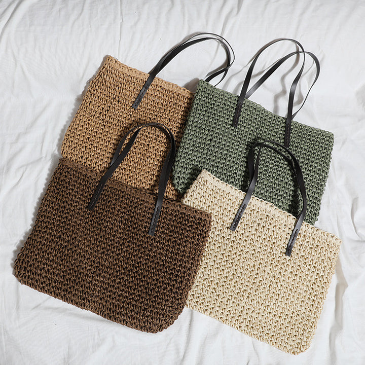 Handcrafted beach bag with strong structure Kalsten