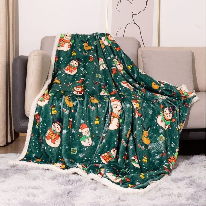 Fun Holiday-Themed Plush Fleece Blanket