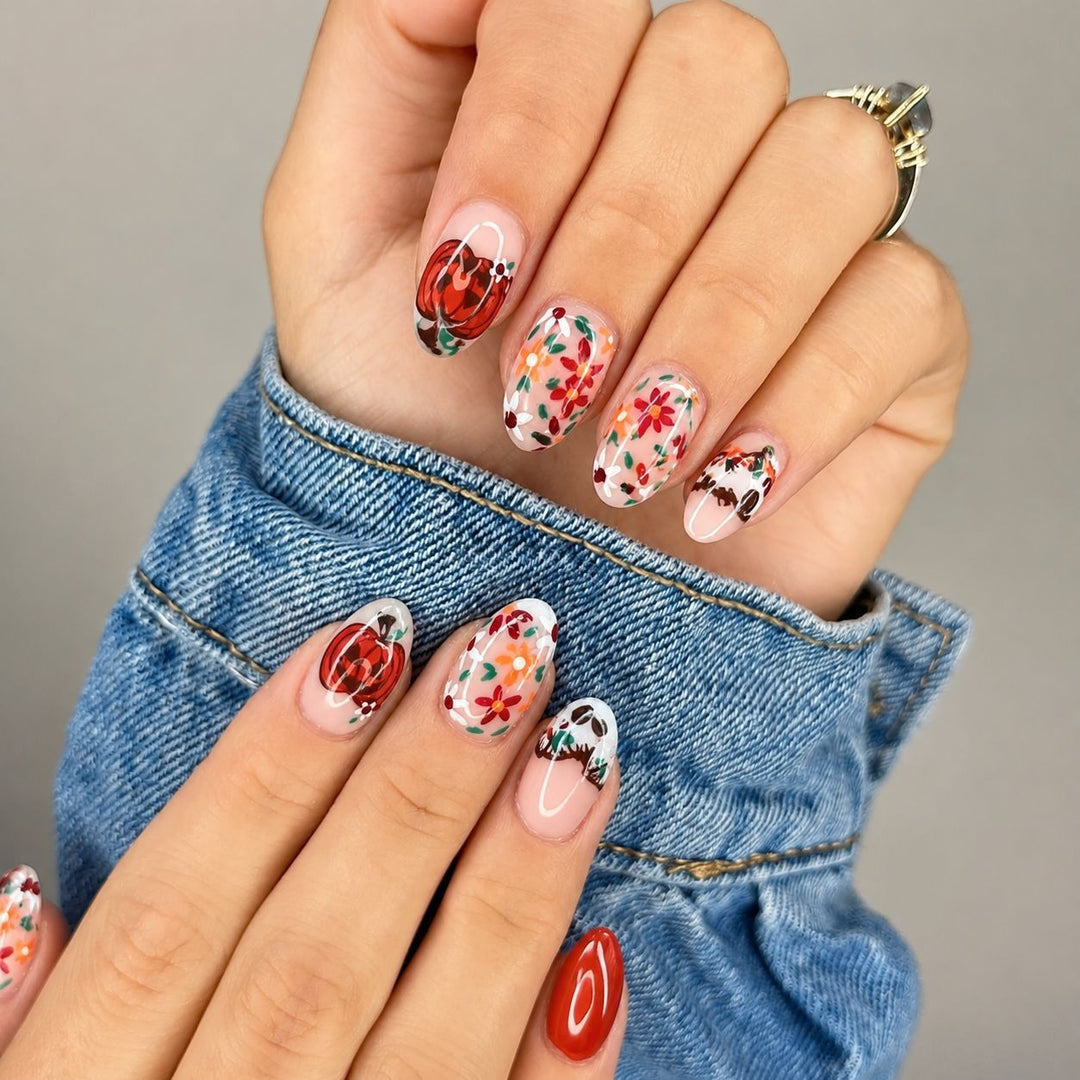 Artificial nails with autumn motifs Kalsten