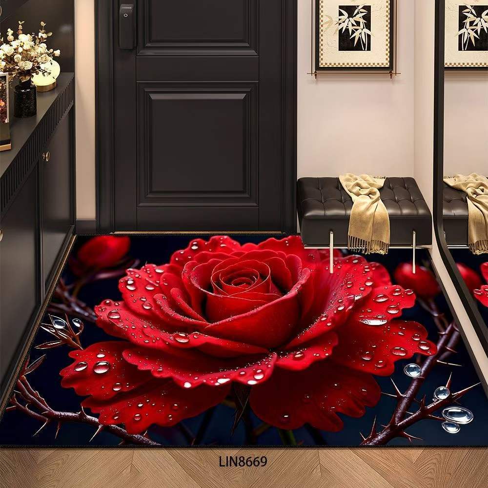 Floral Design Area Rug Kalsten