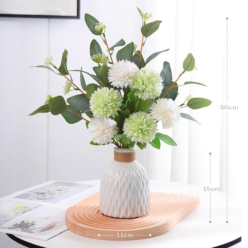 Decorative Floral Arrangement with Stylish Vase