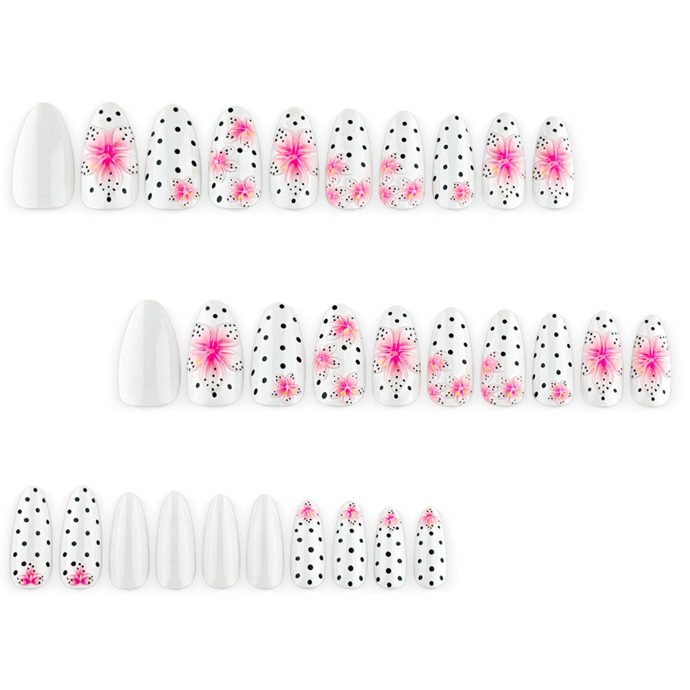 Premium Artificial Nails with 3D Flower Design Kalsten