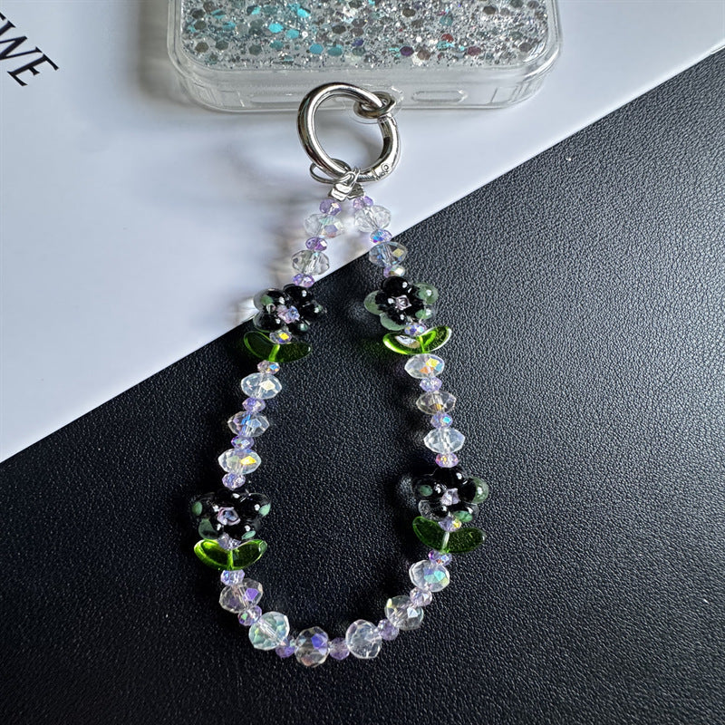 Floral Beaded Keychain Chain Kalsten