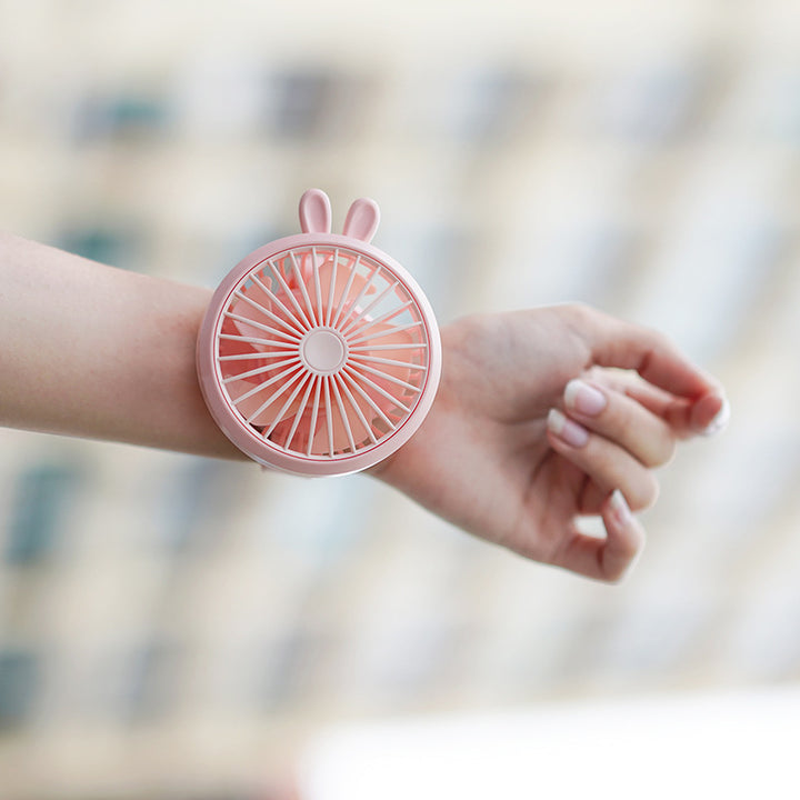 Women Portable Hand Fan in Cute Rabbit Design Kalsten