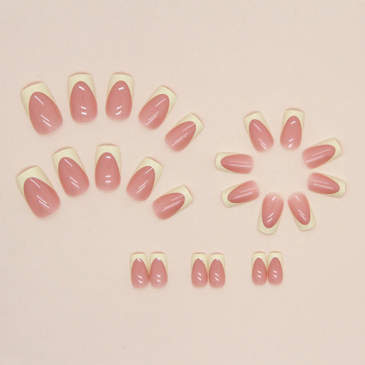 Elegant French Tip Nail Art Extensions Kalsten