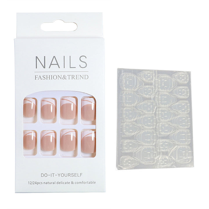Elegant French Tip Press-On Nails Kalsten