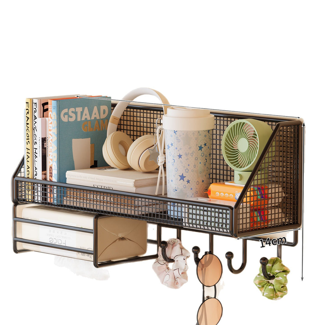 Wall-Mounted Mesh Storage Shelf Kalsten