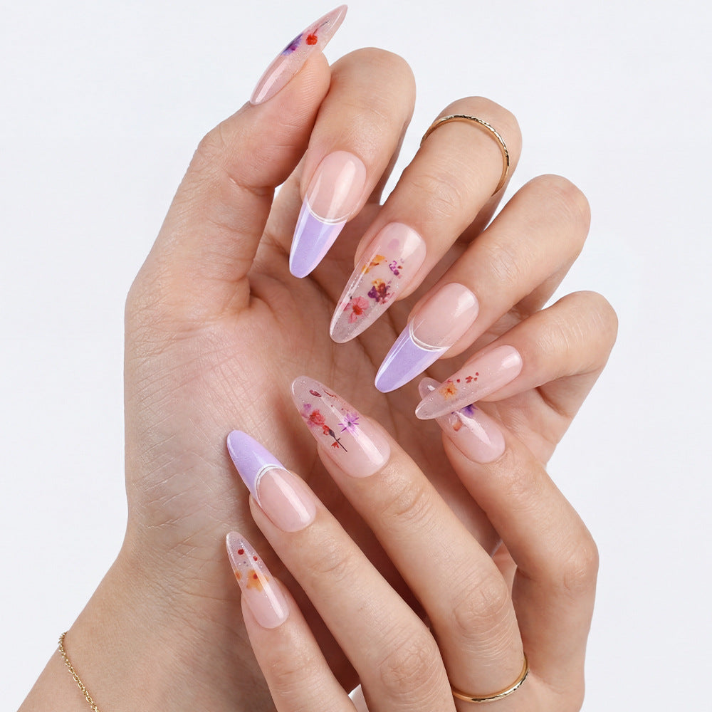 Floral Wedding Press-On Nails Kalsten