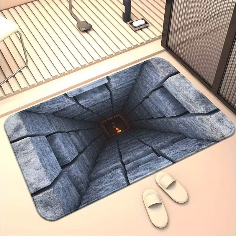 Artistic 3D Cave Scene Area Mat Kalsten