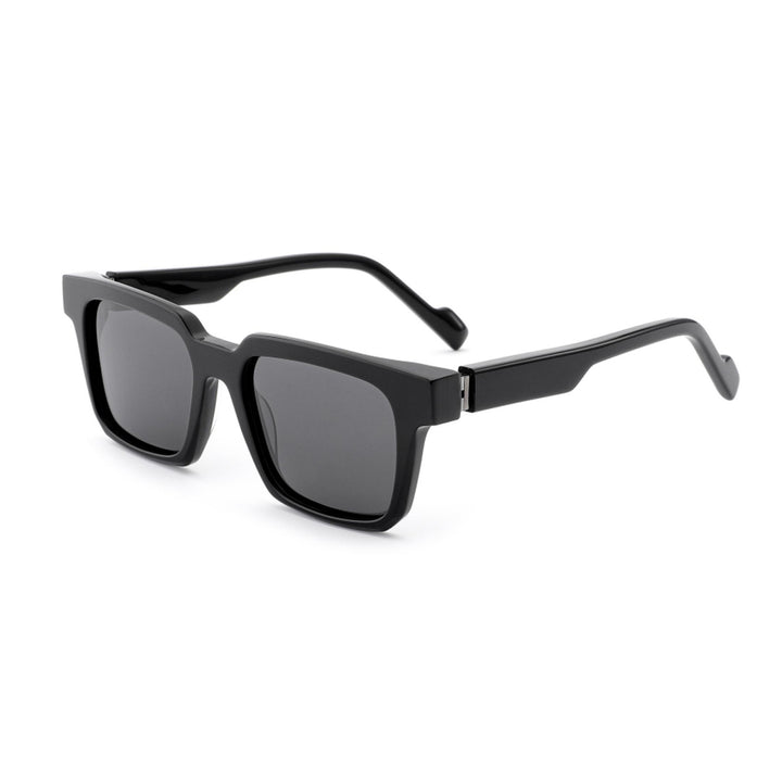 Women's sunglasses in modern, angular design with brown lenses Kalsten