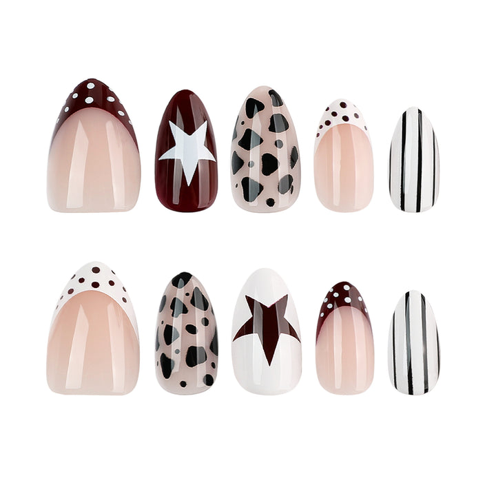 Artful nail design with geometric accents Kalsten