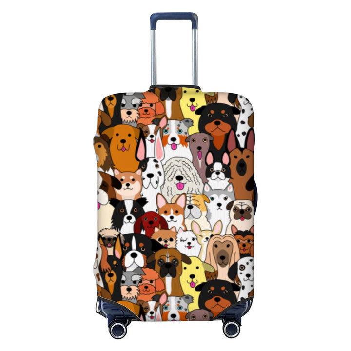 Women Hard Shell Suitcase with Trendy Surf and Palm Design Kalsten