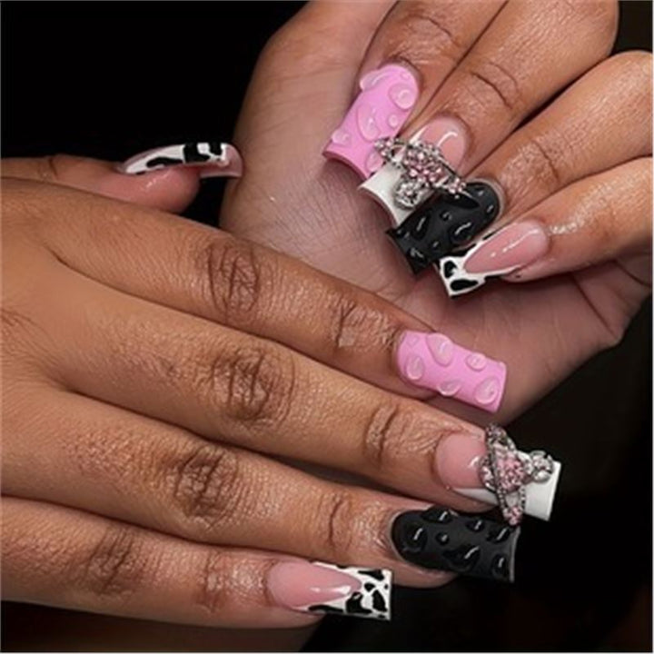 Artistic Press-On Nail Set with Premium Embellishments Kalsten