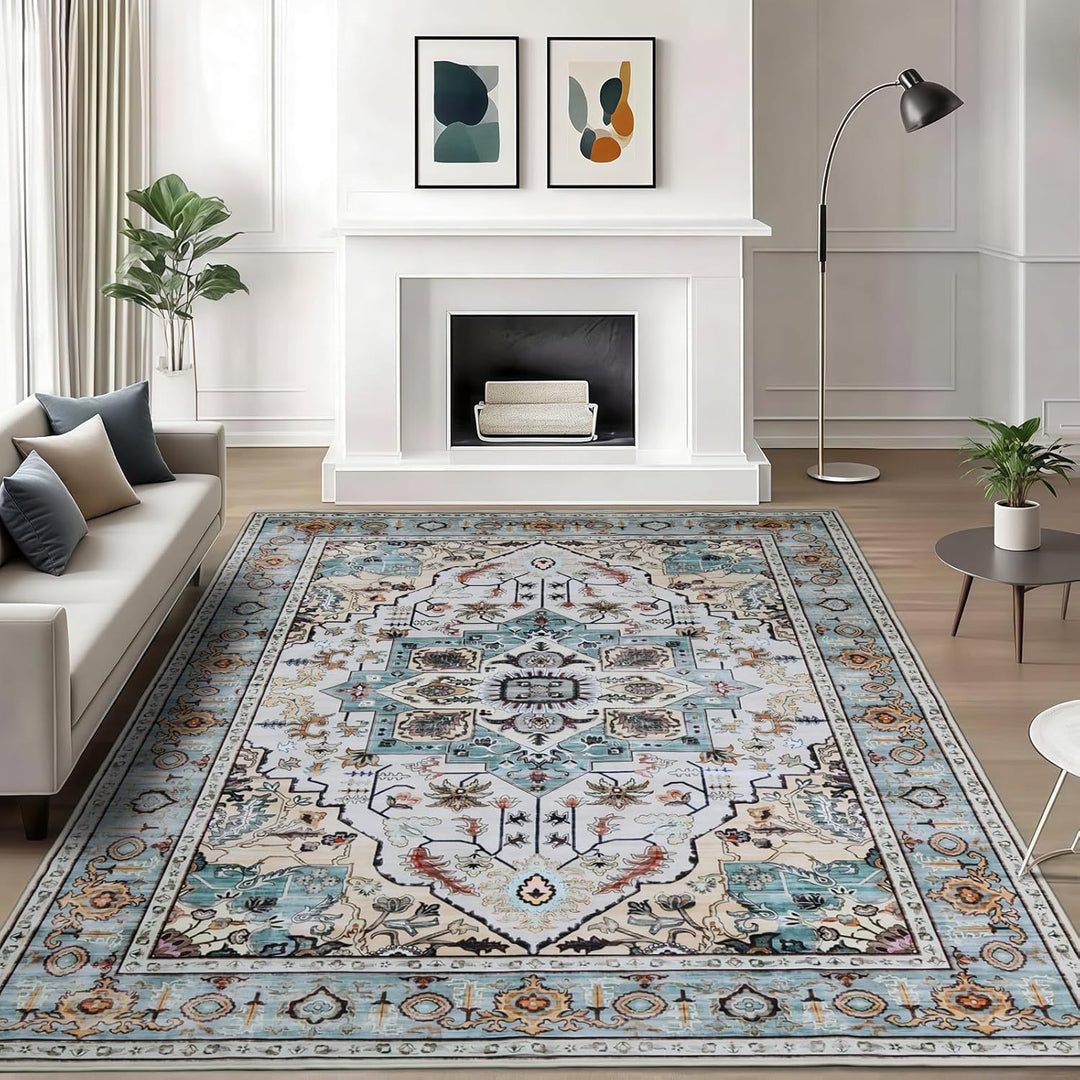 Vintage-Inspired Floral Area Rug