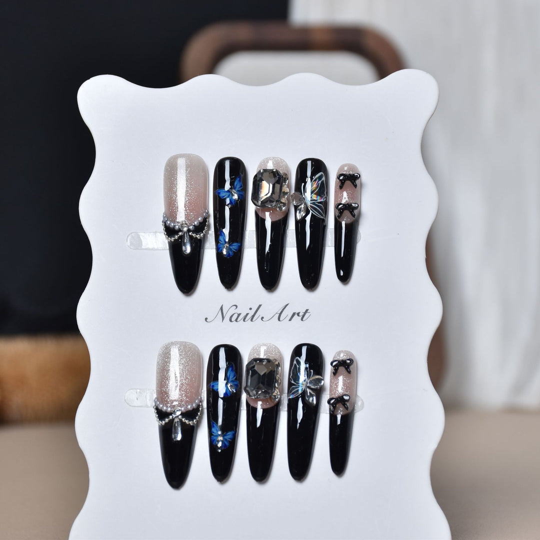Artistic Long-Lasting Press-On Nail Extensions Kalsten