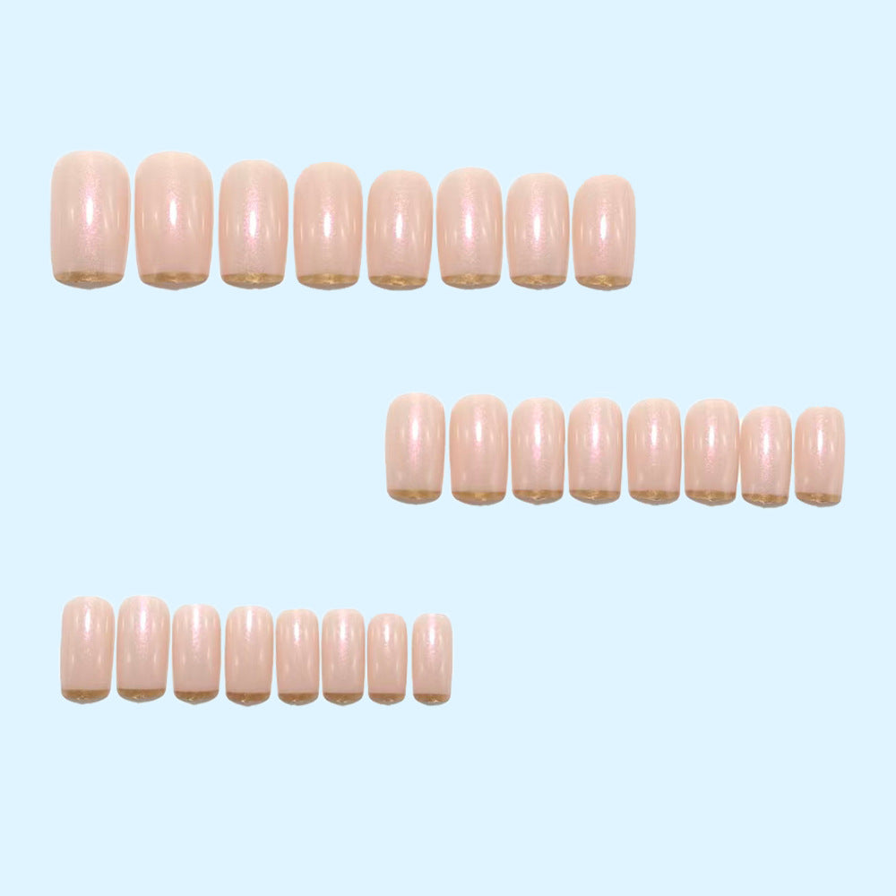 Artificial nails with elegant golden French tip Kalsten