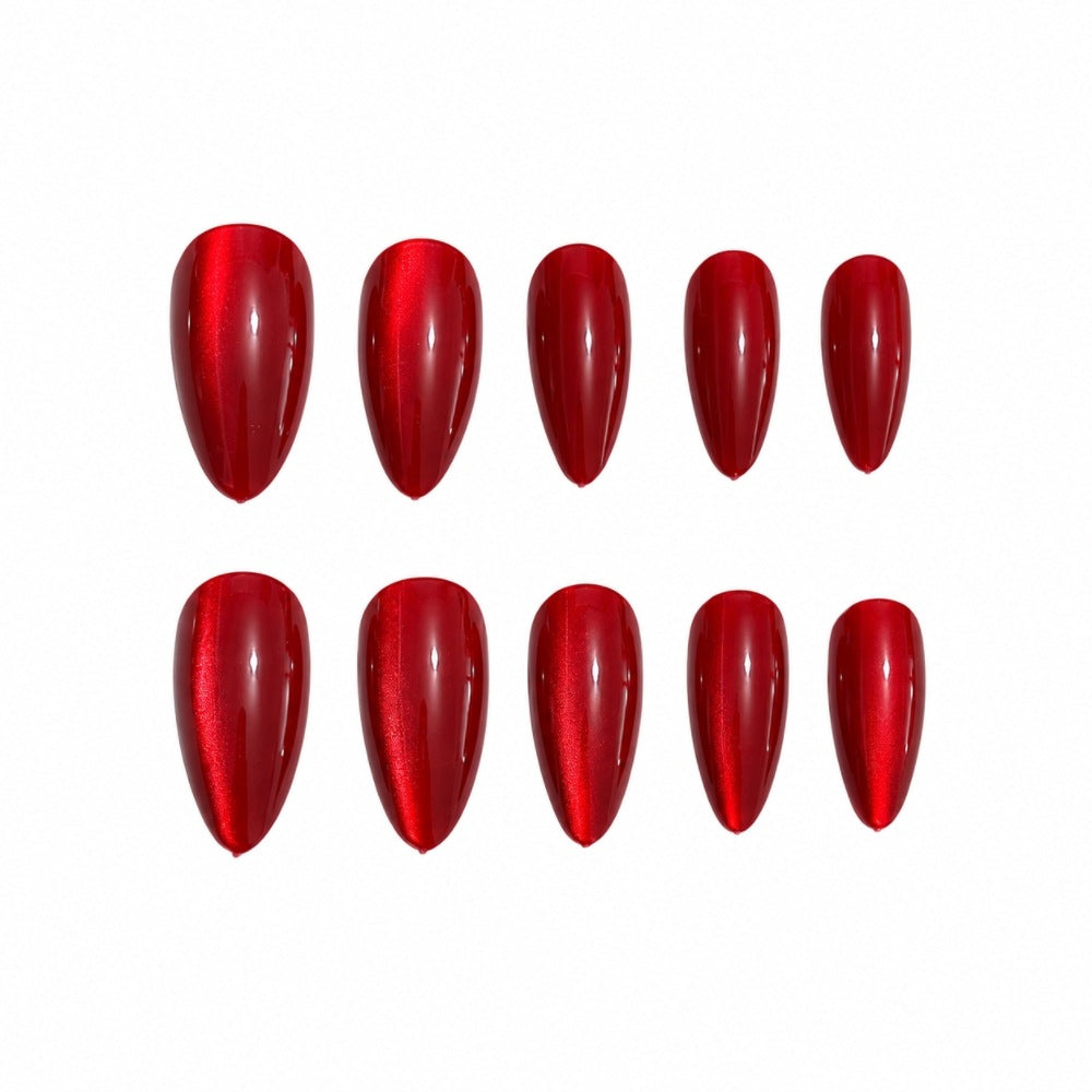 Artificial nails with high-gloss finish and elegant shape Kalsten