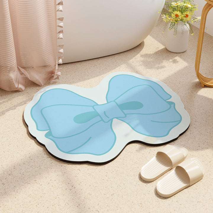 Decorative Bow-Shaped Bathroom Mat Kalsten