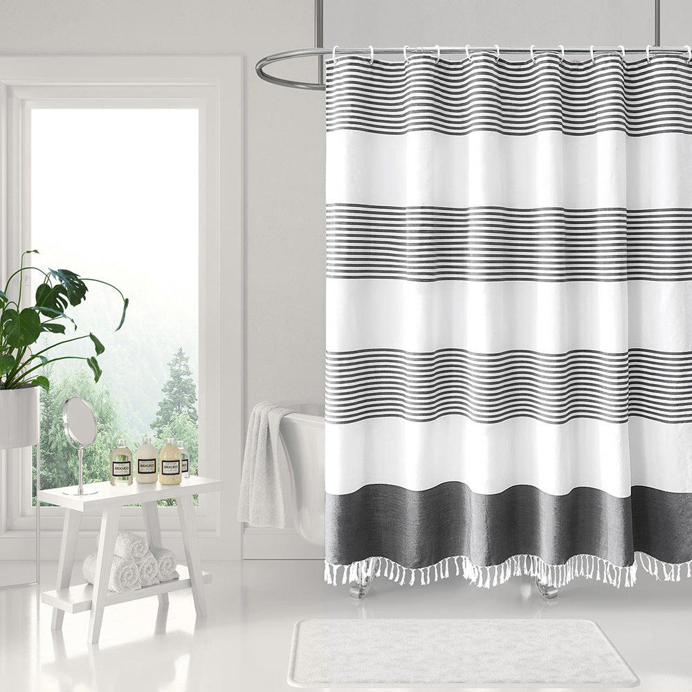 Modern Striped Shower Curtain Kalsten