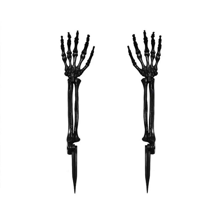 Creepy skeleton garden stakes