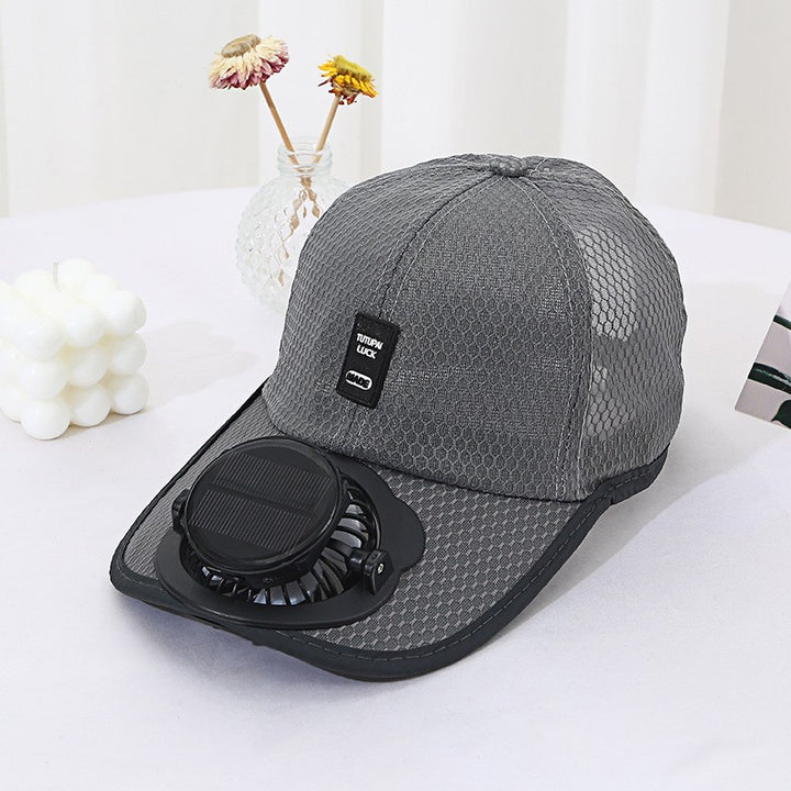 Solar-powered Fan Cap with integrated fan and breathable mesh Kalsten