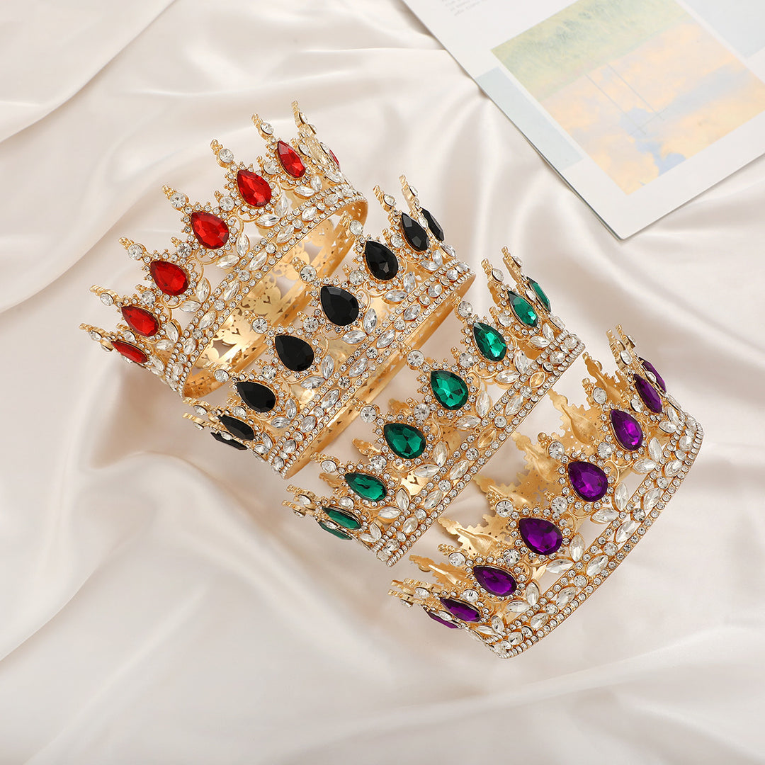 Ladies Luxurious Festive Crown with Shining Gemstones Kalsten