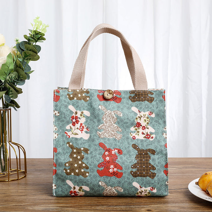 Cute Cat-Themed Storage Tote Kalsten