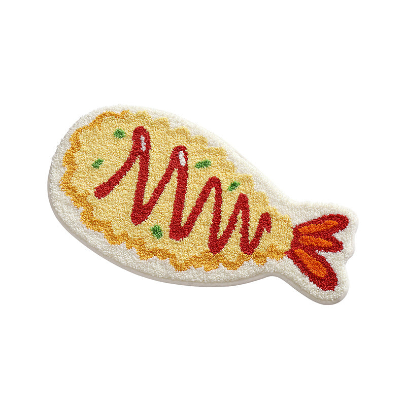 Sushi-Shaped Plush Bath Mat Kalsten